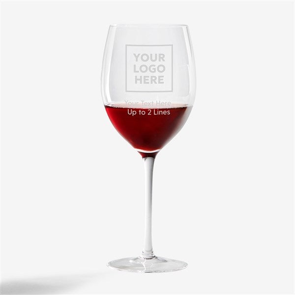 Personalized Business Logo 19oz. Red Wine Glasses - 58571