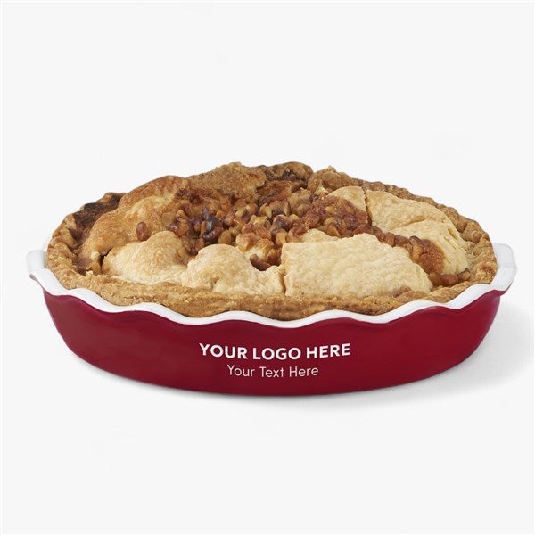 Personalized Logo Ceramic Pie Dish  - 58575