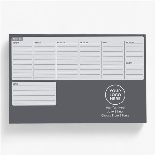 Personalized Logo Weekly Planner 11"x17"  - 58583