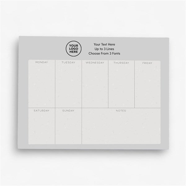 Personalized Logo Weekly Planner 8.5"x11"  - 58584