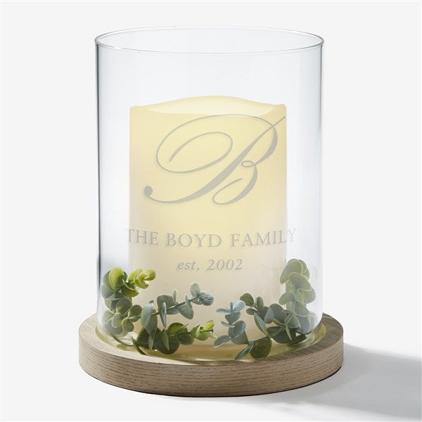 Personalized Hurricane with Whitewashed Wood Base by Nikki Boyd - 58618