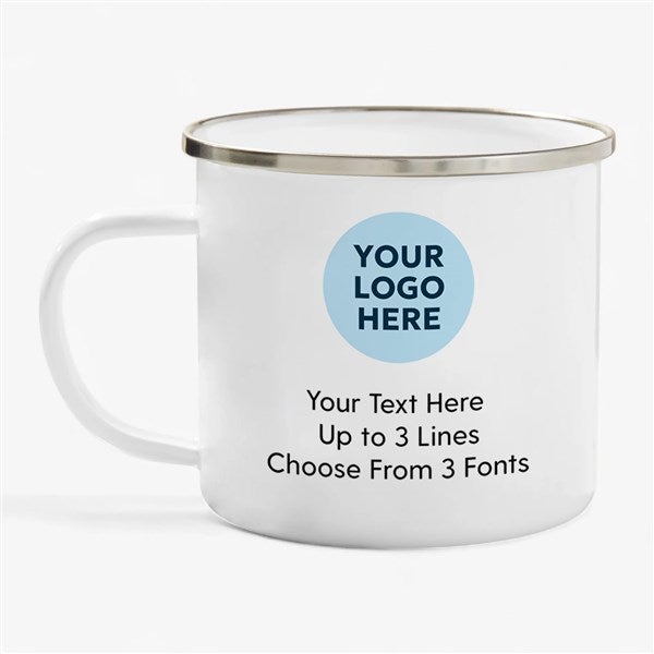 Personal Logo Enamel Mug 18 oz  - 58639