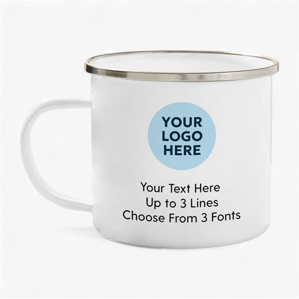 Personal Logo Enamel Mug 18 oz  - 58640