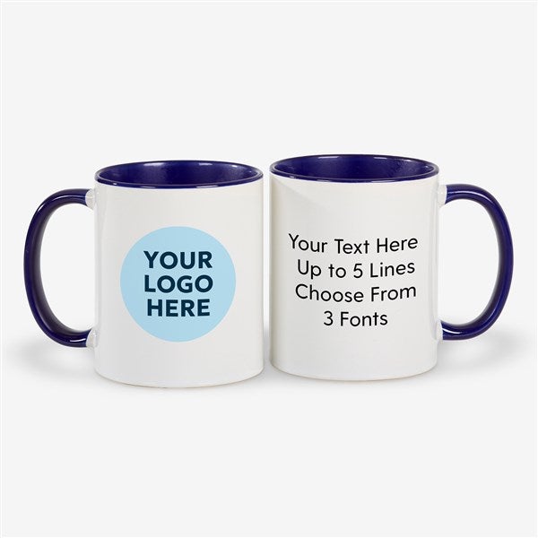 Personalized Colored Handle Coffee Mug - 58642