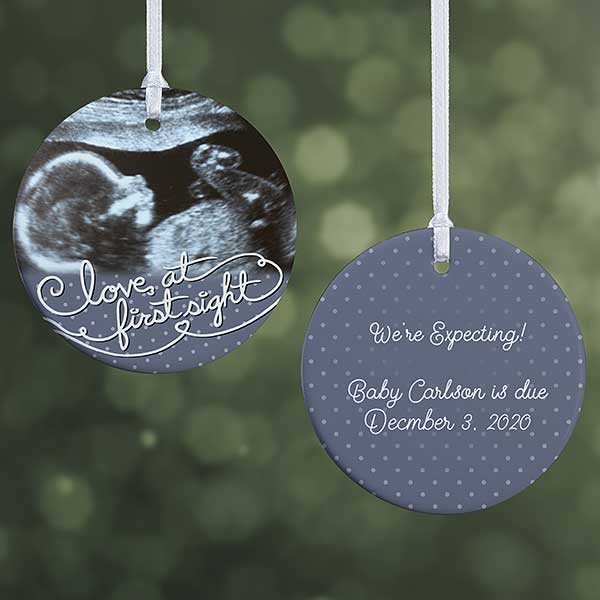 baby ultrasound christmas ornament