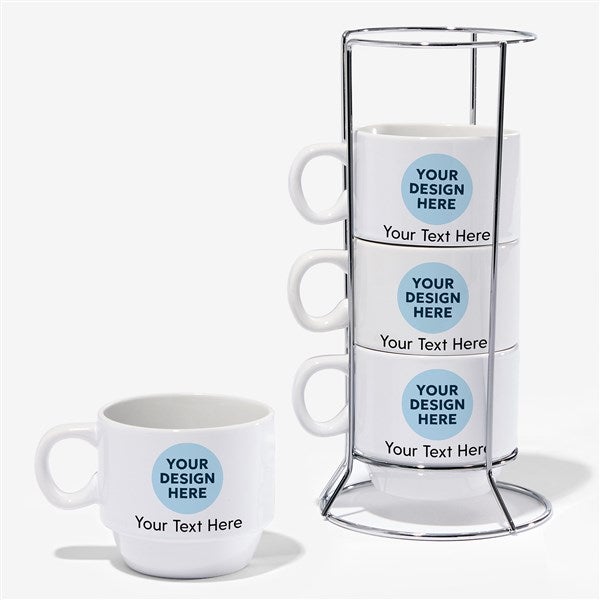 Corporate Logo Stackable Coffee Mug Set - 58650