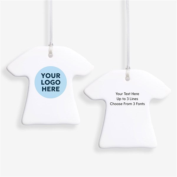 Personalized Logo T-Shirt Ornament - Double Sided - 58656