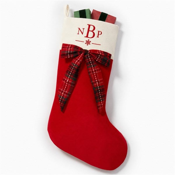 Embroidered Plaid Stockings by Nikki Boyd   - 58677