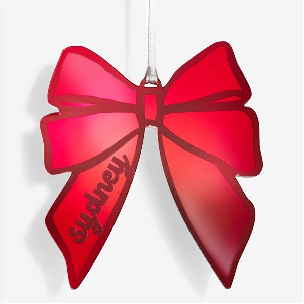 Personalized Acylic Bow Ornament by Jessie James Decker - 58737