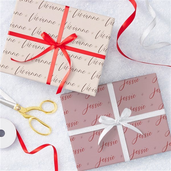 Personalized Muted Holiday Wrapping Paper by Jessie James Decker - 58747