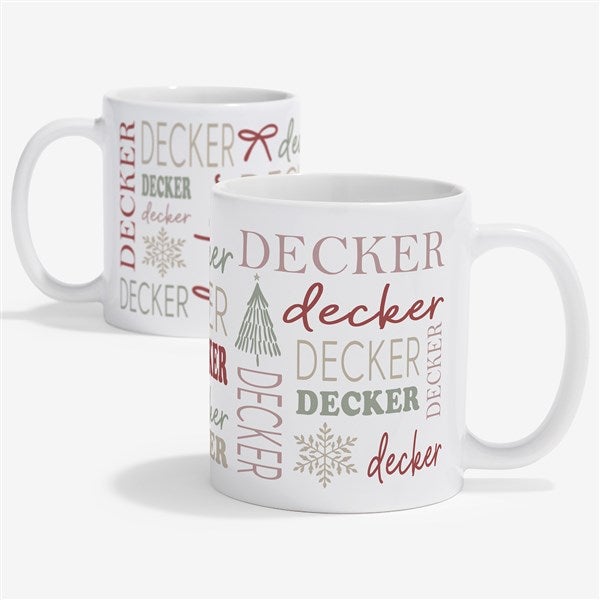 Personalized Holiday Repeating Name Mug by Jessie James Decker  - 58751