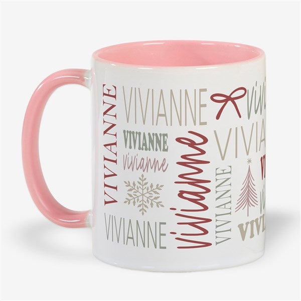 Personalized Holiday Repeating Name Mug by Jessie James Decker  - 58751