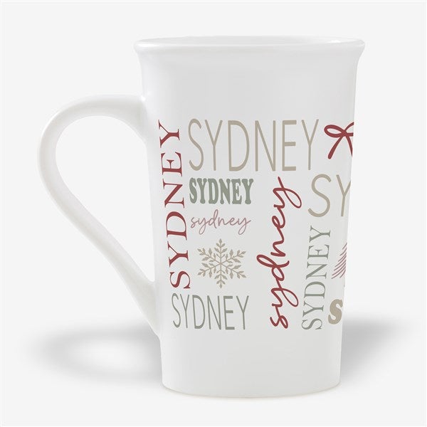 Personalized Holiday Repeating Name Mug by Jessie James Decker  - 58751
