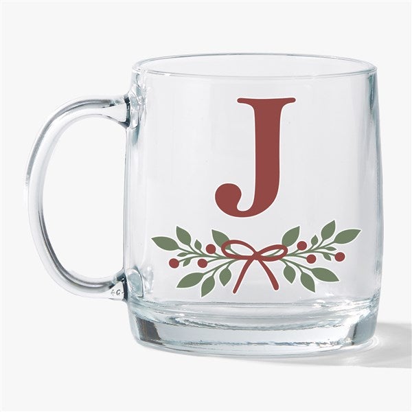 Printed Holiday Initial Glass Wide Mug by Jessie James Decker   - 58753