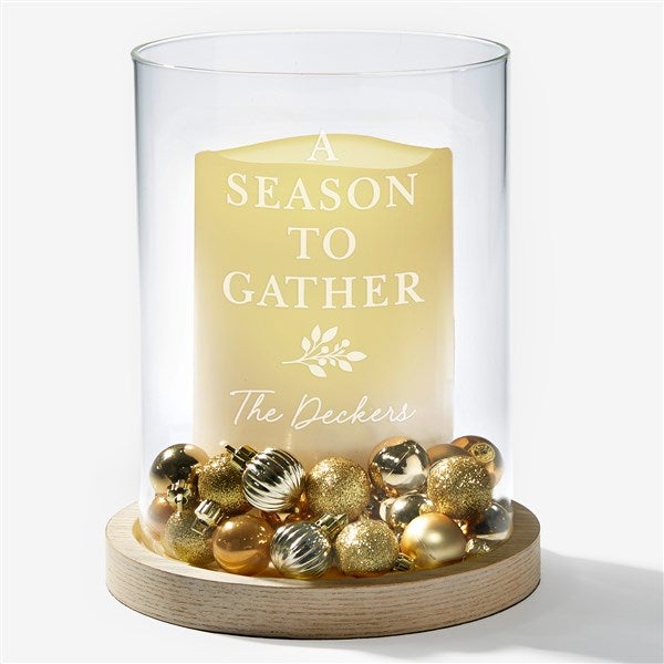 Etched Holiday Hurricane Candle by Jessie James Decker - 58755