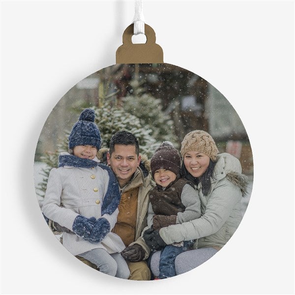 Picture It! Personalized White Wood Ornament - 58781