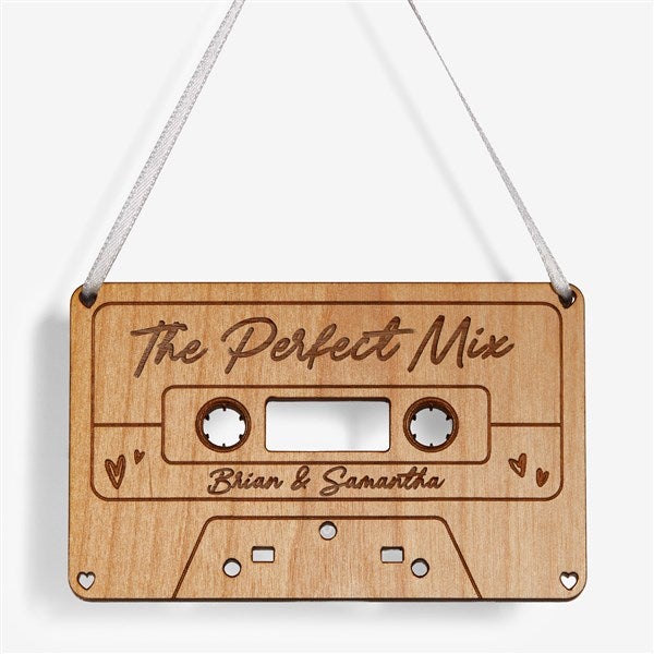 Cassette Tape Personalized Wood Ornament - 58784
