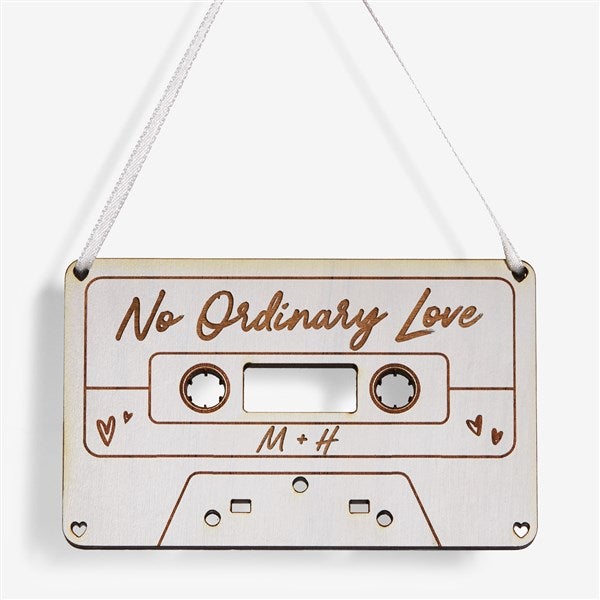 Cassette Tape Personalized Wood Ornament - 58784