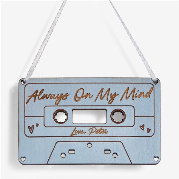 Cassette Tape Personalized Wood Ornament - 58784
