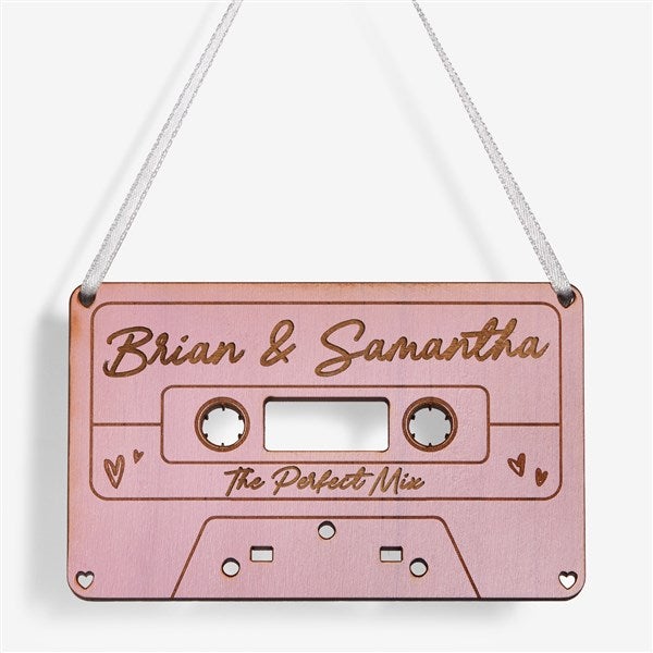 Cassette Tape Personalized Wood Ornament - 58784