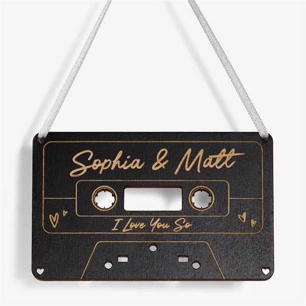 Cassette Tape Personalized Wood Ornament - 58784