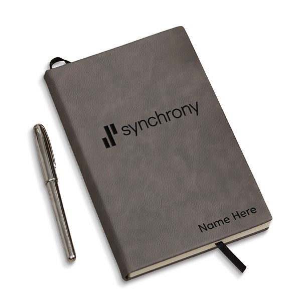 Synchrony Personalized Charcoal Writing Journal - 58907