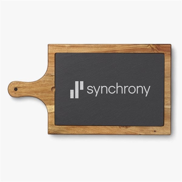 Synchrony Slate & Wood Paddle Cheese Board - 58910