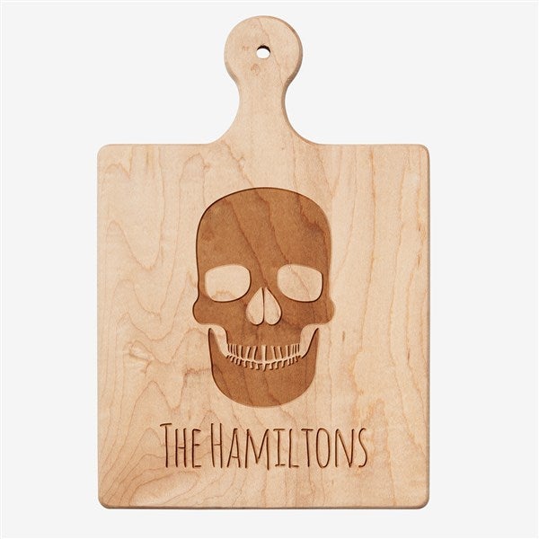 Personalized Skull Artisan Maple Paddle Board     - 59077D
