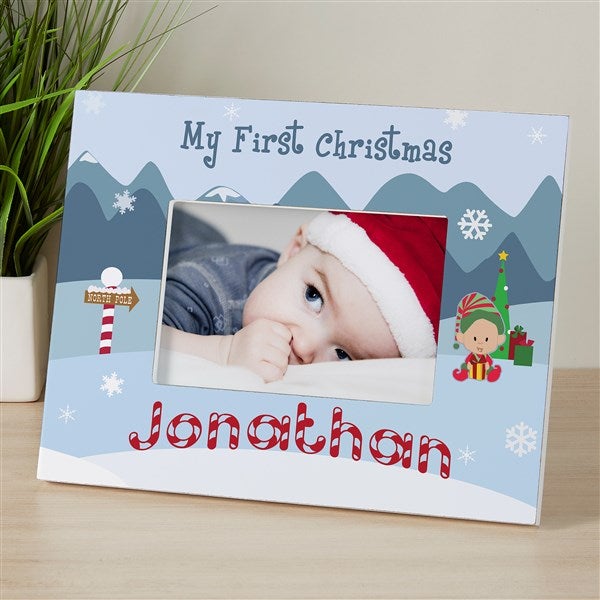 PERSONALIZED CHRISTMAS ORNAMENT Baby Girls Boys Santa And Me Picture Frame 2020 