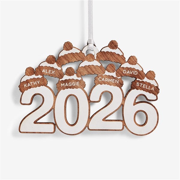 2026 Personalized Wood Ornament - 59194