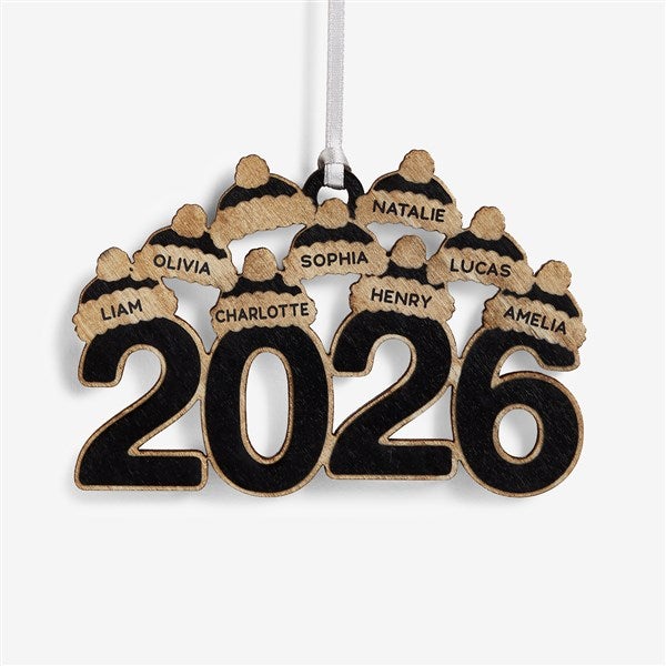 2026 Personalized Wood Ornament - 59194