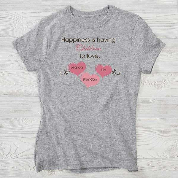 Happiness Personalized Womens Clothing For Mothers & Grandmothers - 5920