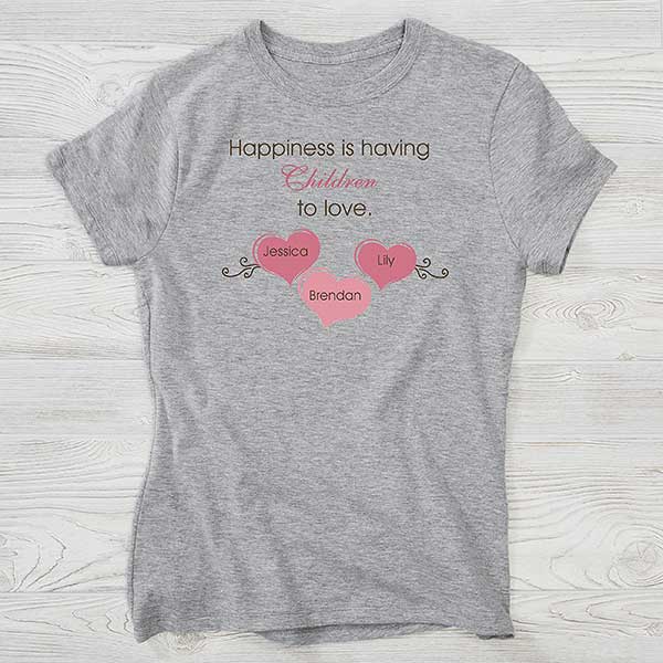 Happiness Personalized Womens Clothing For Mothers & Grandmothers - 5920