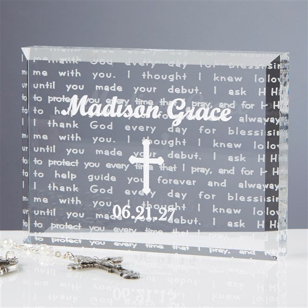 Walk With Jesus Personalized Baptism Gift Keepsake  - 6115