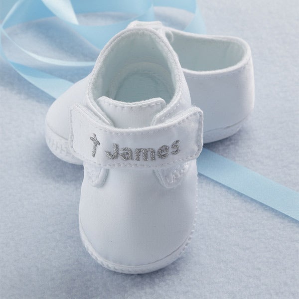 personalized christening shoes