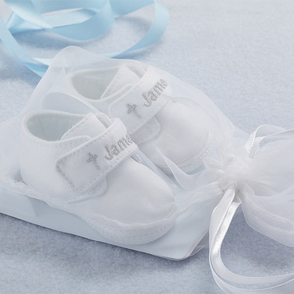 personalized christening shoes