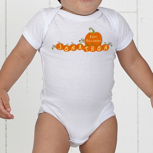 My First Halloween Personalized Pumpkin Baby Clothes