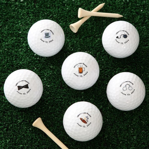 Personalized Wedding Golf Balls - Groom's Last Round - 6191