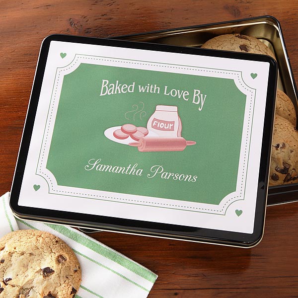 Baked With Love Personalized Gift Tins - 6369