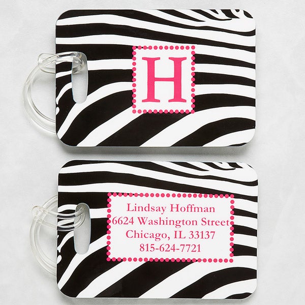 Women's Personalized Luggage Tag Set