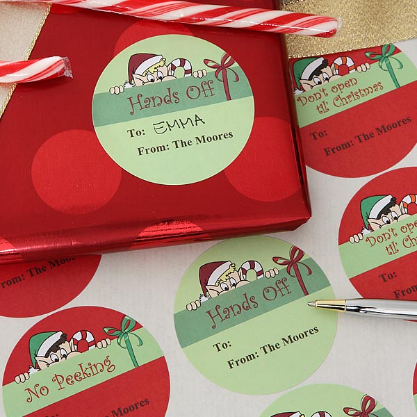 Personalized Christmas Gift Stickers