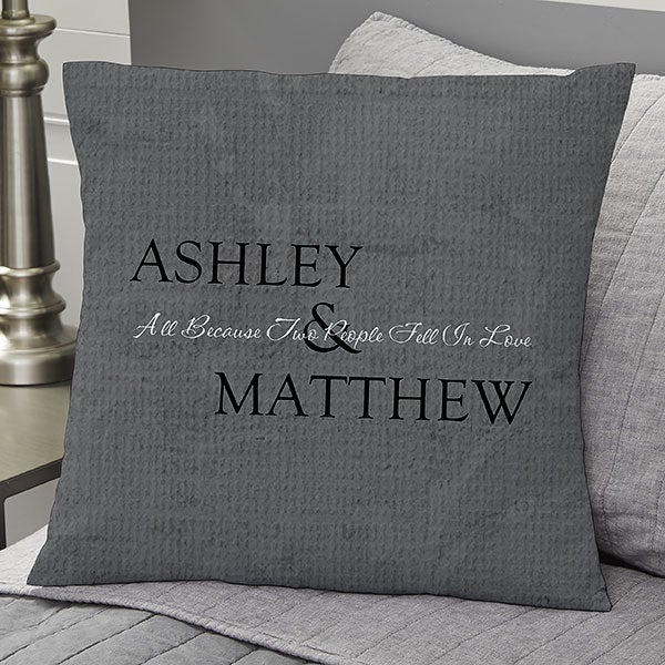 Romantic Couples Personalized Pillows - Kiss Goodnight - 6468