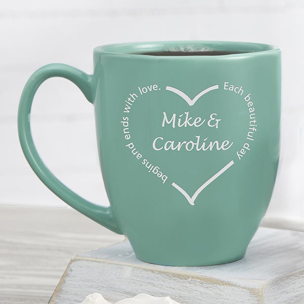 Heart of Love Romantic Red Personalized Coffee Mug - 6473