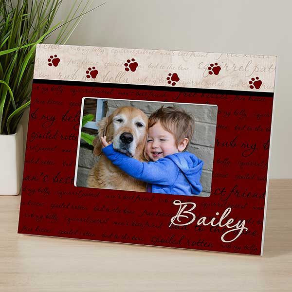 Man's Best Friend Personalized Dog Picture Frame - 6551