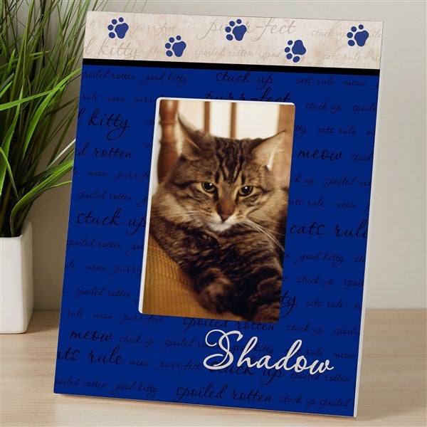 Personalized Cat Picture Frame - Good Kitty - 6552