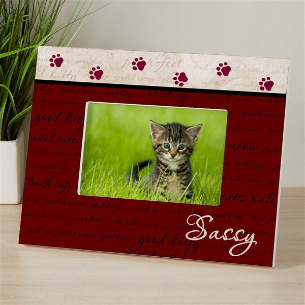 Personalized Cat Picture Frame - Good Kitty - 6552