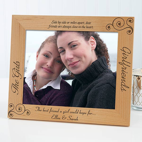 4x6 Picture Frame for Best Friend Picture Frame for Women, Birthday Gifts  for Friend Female, Forever Friends Photo Frame- Side By Side Or Miles Apart