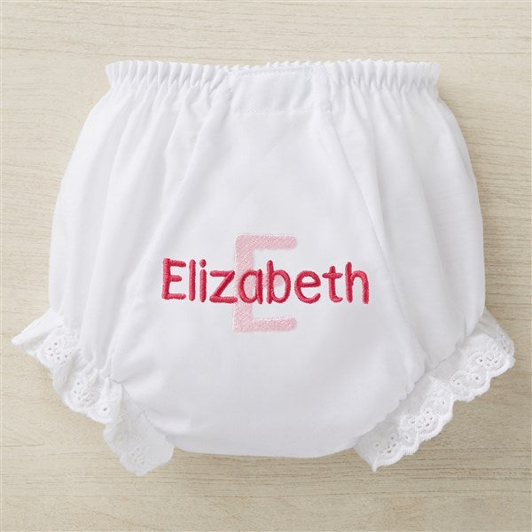 Personalized Baby Bloomers Diaper Covers - Name & Initial - 6873