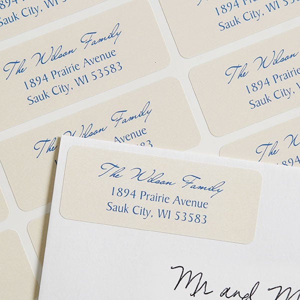 family return address labels