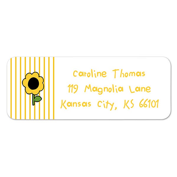 Kids Personalized Return Address Labels Stampin' Fun